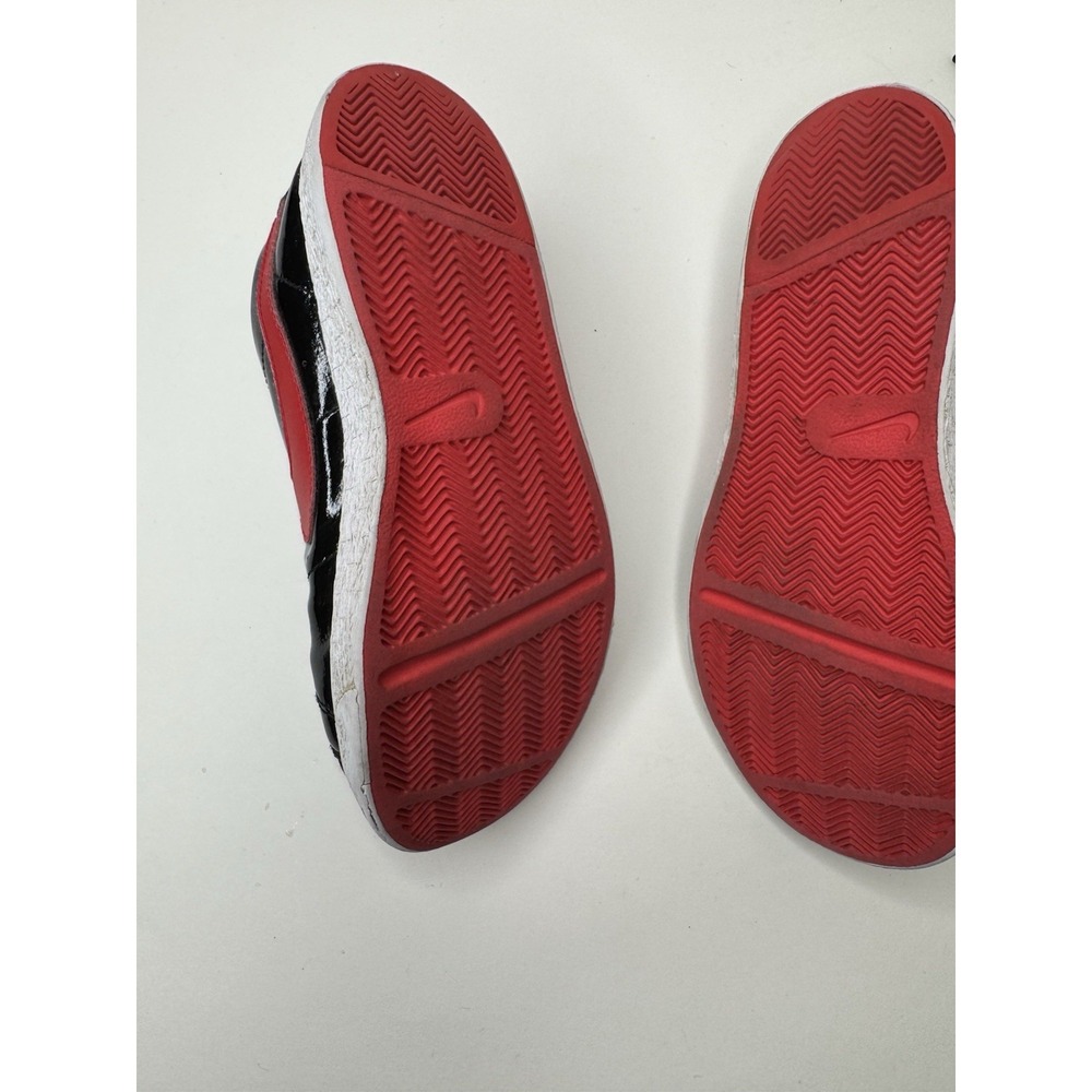 NIKE BLAZER LOW (GS) BLACK RED AO1033 001 KIDS US 3Y Heart Embroidery 2017 - Picture 9 of 10